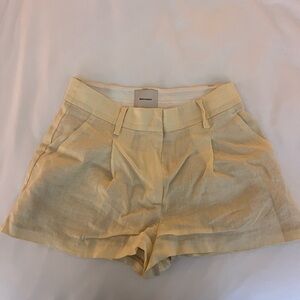 Reformation Cream High Waist Women's Shorts